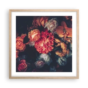 Poster în ramă de stejar deschis - Ca la maeștri olandezi - 50x50 cm