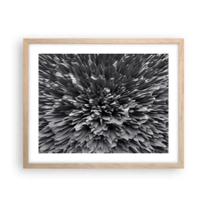 Poster în ramă de stejar deschis - Mai ascuțit nu se poate - 50x40 cm