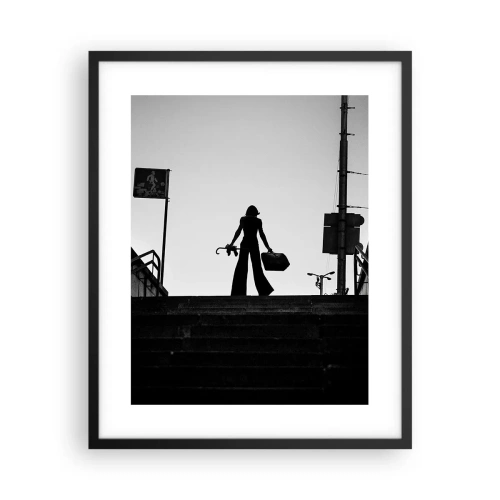 Poster în ramă neagră - Rătăcire urbană - 40x50 cm