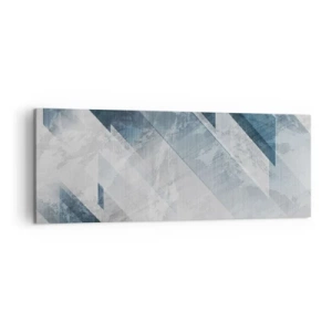 Tablou pe pânză - Compoziția spațială - mișcarea griului - 140x50 cm