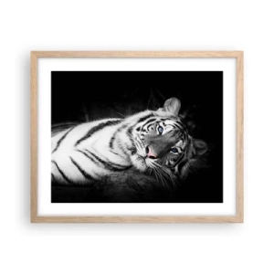 Poster în ramă de stejar deschis - Sălbăticie și pace - 50x40 cm