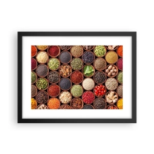 Poster în ramă neagră - Toate gusturile lumii - 40x30 cm