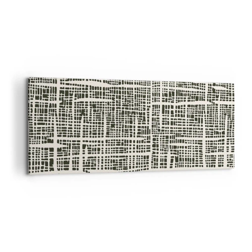 Tablou pe pânză - O compoziție țesută - 120x50 cm