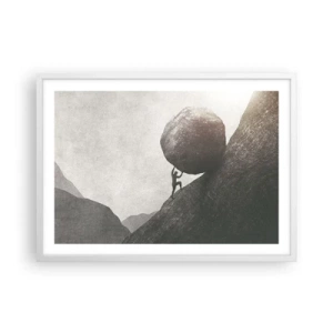 Poster în ramă albă - Cred, în ciuda așteptărilor - 70x50 cm