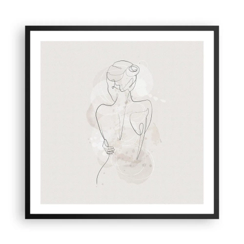 Poster în ramă neagră - Ca un instrument sensibil - 60x60 cm