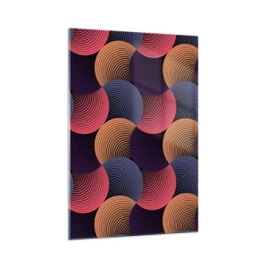 Tablou pe sticlă - Într-un ritm de cerc - 70x100 cm
