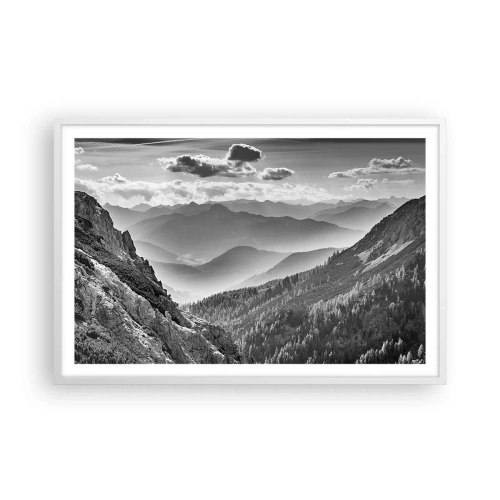 Poster în ramă albă - Dincolo de orizont - 91x61 cm