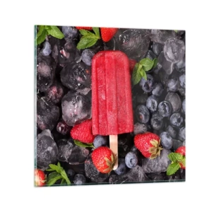 Tablou pe sticlă - Umbra unei veri fierbinți - 30x30 cm