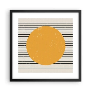 Poster în ramă neagră - Puterea simplității - 40x40 cm