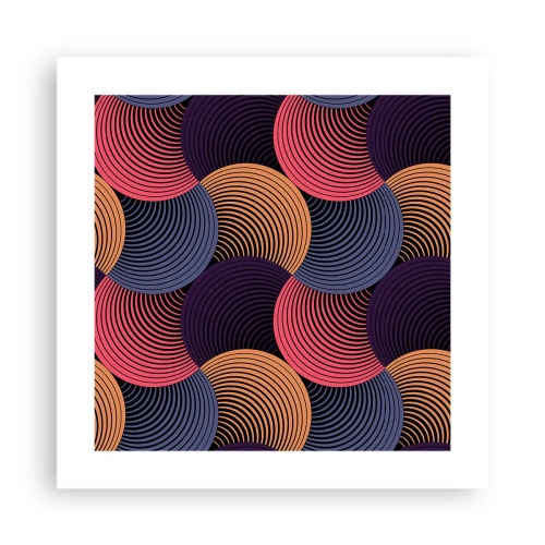 Poster - Într-un ritm de cerc - 40x40 cm