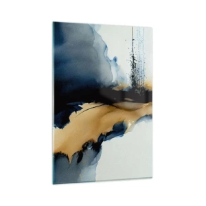 Tablou pe sticlă - În spatele cortinei - 80x120 cm