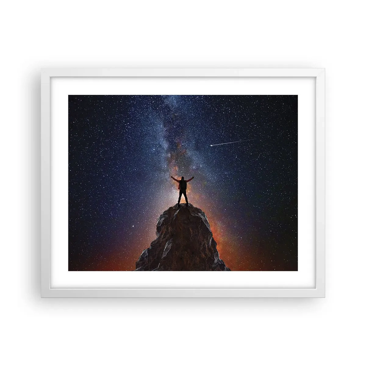 Poster în ramă albă - Puterea este cu mine! - 50x40 cm