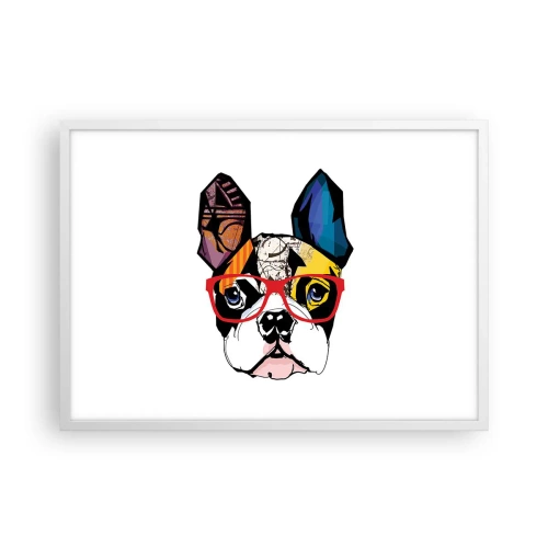 Poster în ramă albă - Intelectualist - 70x50 cm