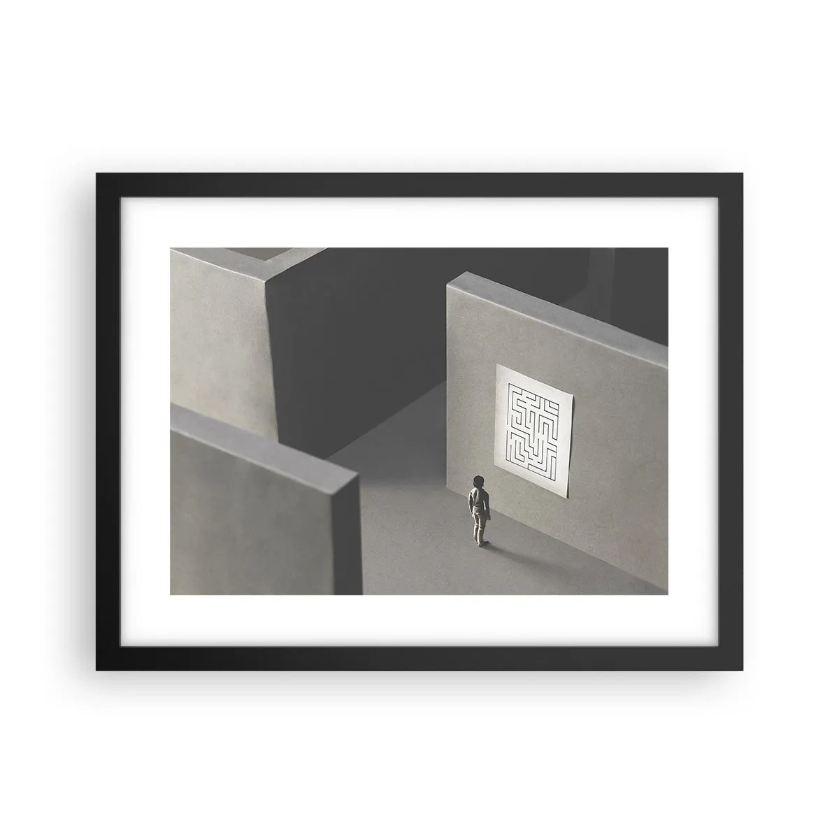 Poster în ramă neagră - Dar unde sunt? - 40x30 cm