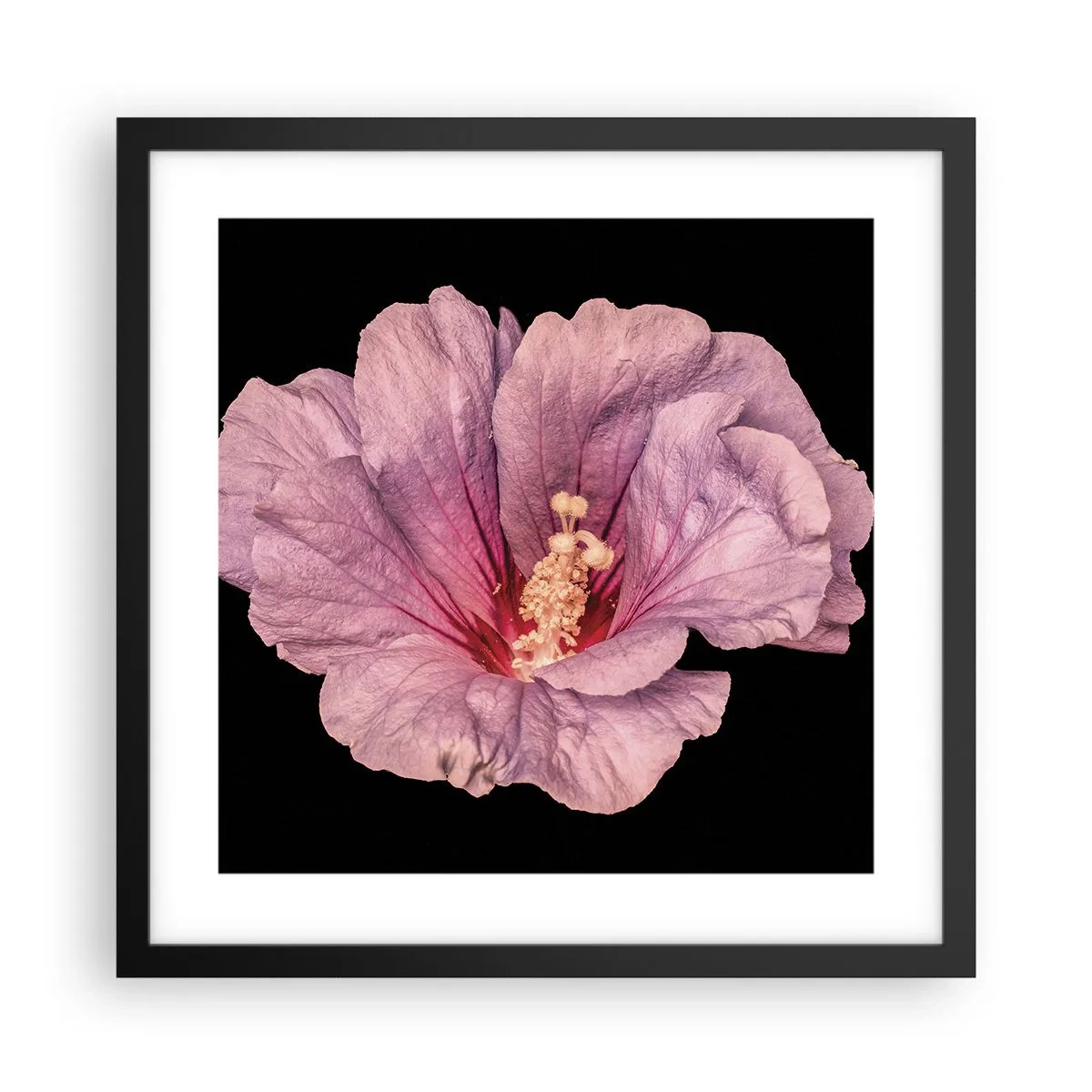 Poster în ramă neagră - Direct la inimă - 40x40 cm