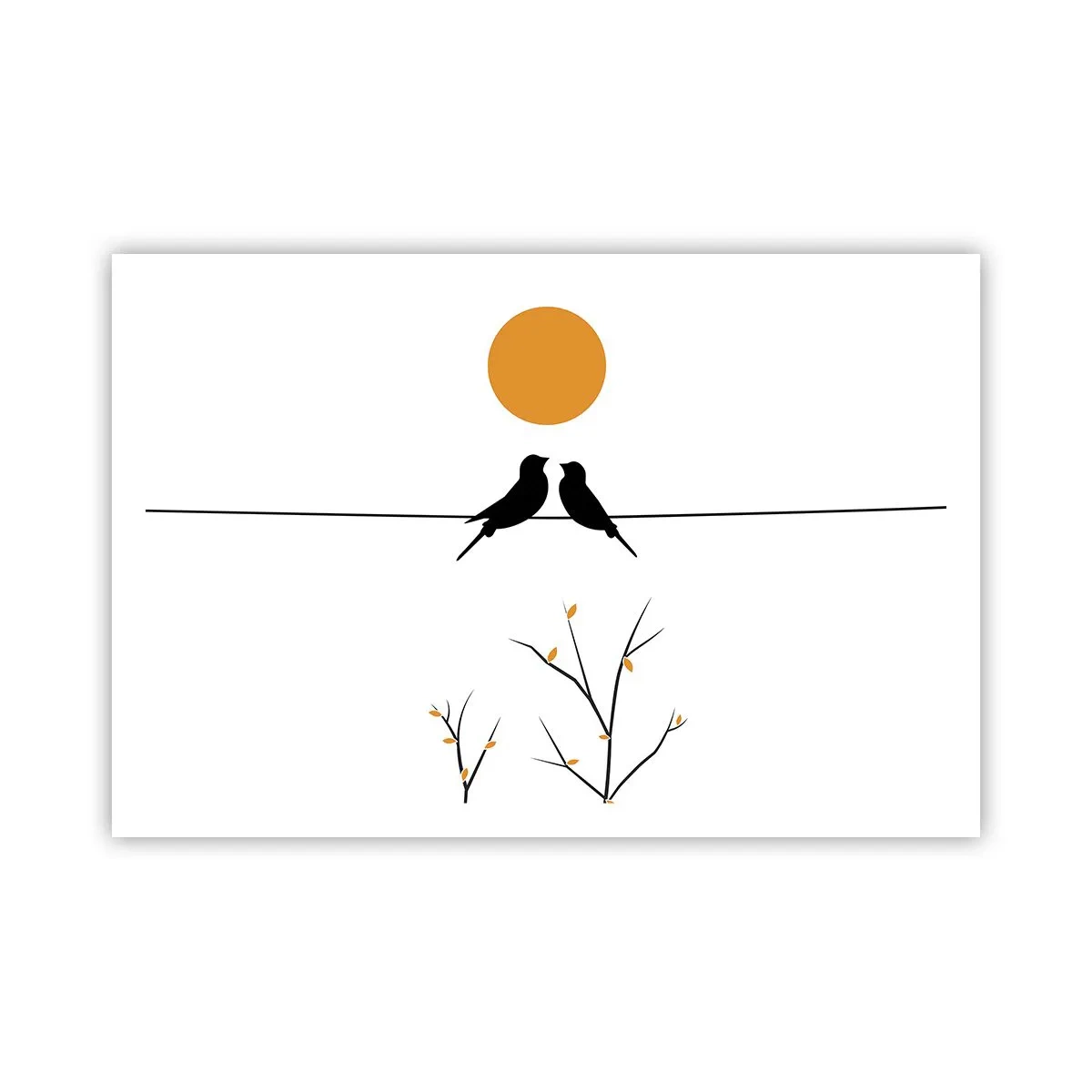 Poster - Seară cu privighetori - 91x61 cm