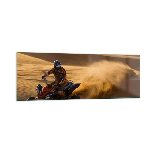 Tablou pe sticlă - Pe valuri de nisip - 90x30 cm