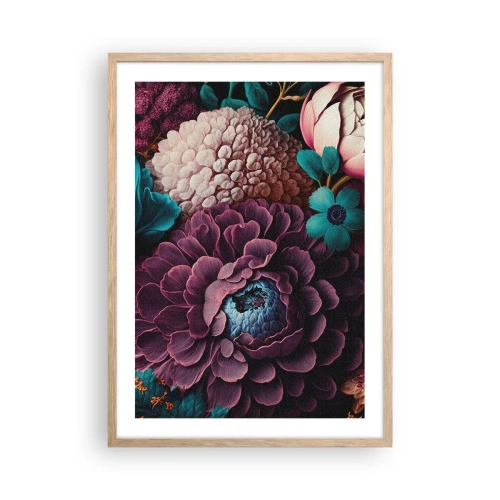 Poster în ramă de stejar deschis - Natura în abundență - 50x70 cm