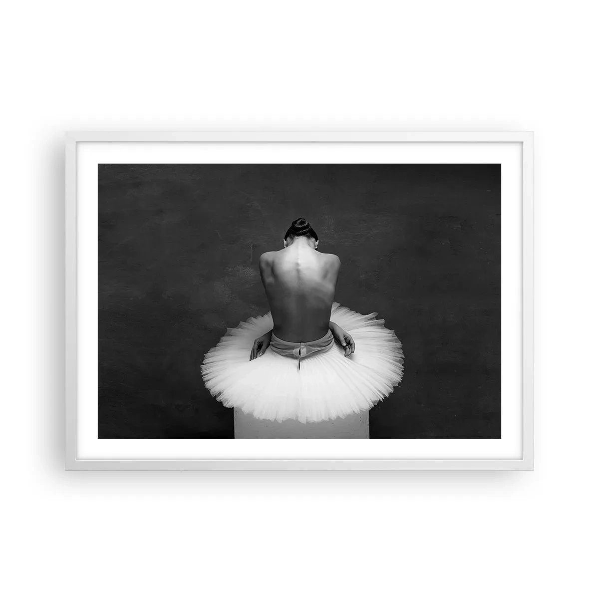 Poster în ramă albă - Chiar înflorește - 70x50 cm