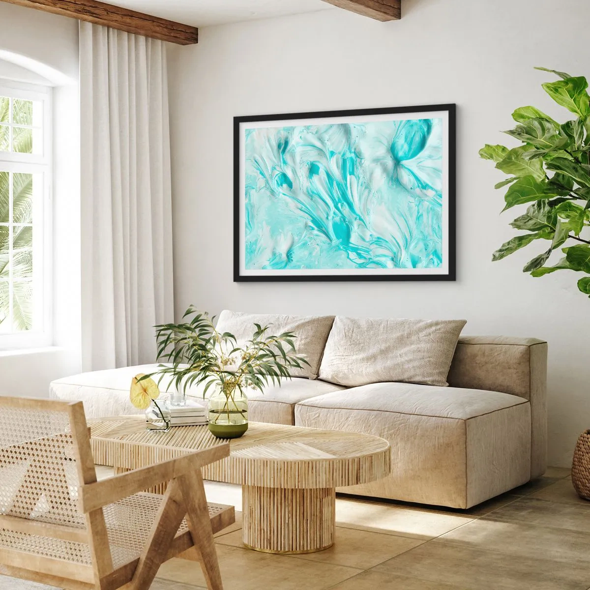 Poster în ramă neagră - Împreună pentru totdeauna - 70x50 cm