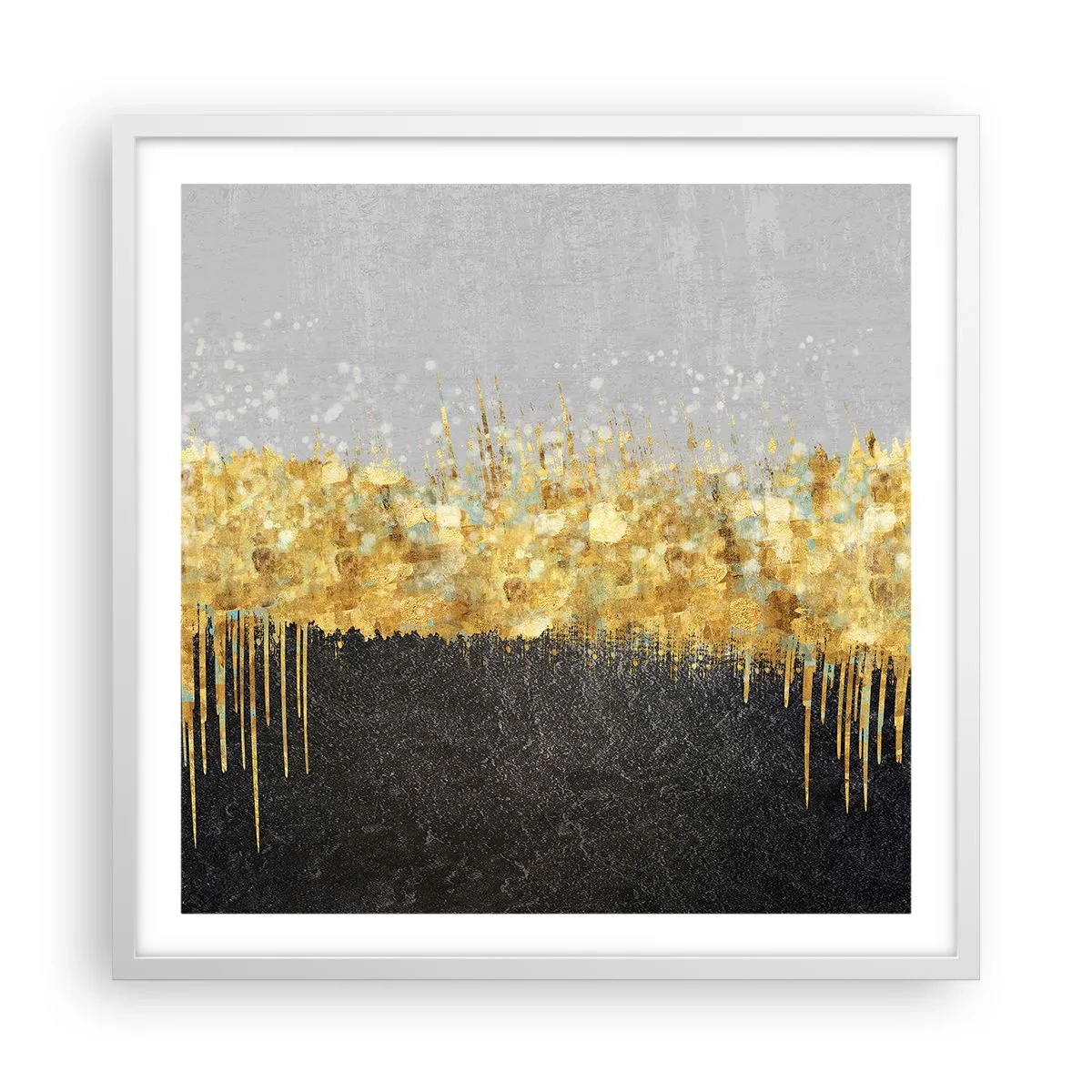 Poster în ramă albă - Înăuntru și în sus - 60x60 cm