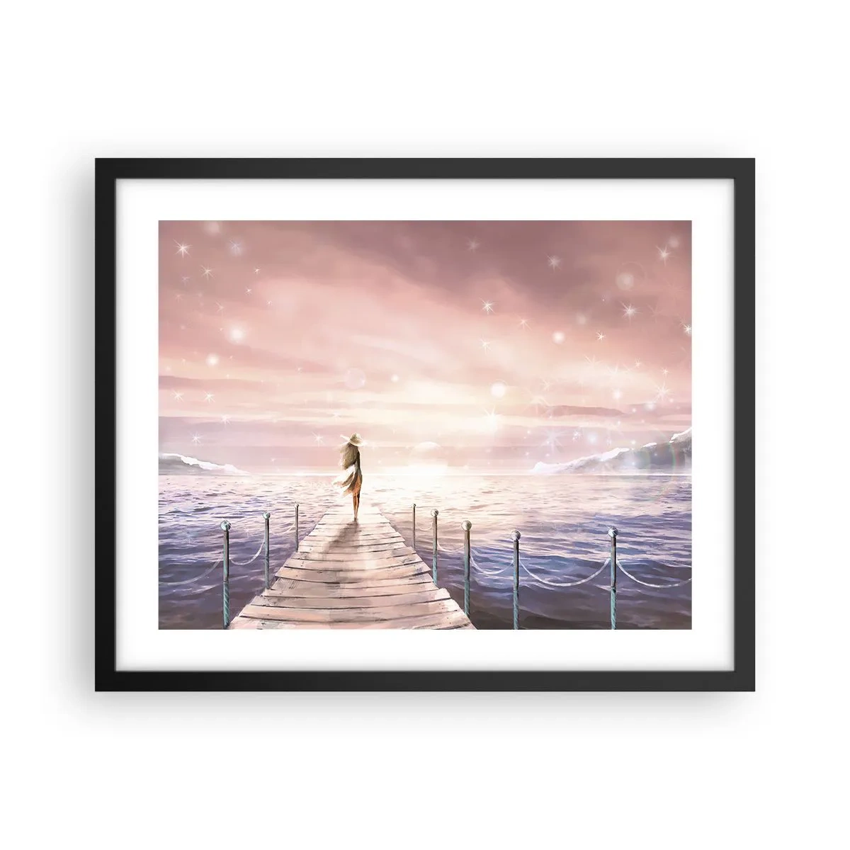 Poster în ramă neagră - În lumina unui vis - 50x40 cm