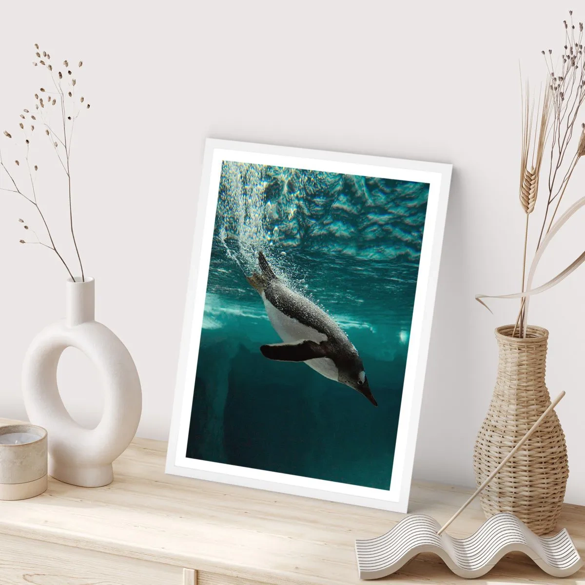 Poster în ramă albă - Bun venit în lumea mea - 30x40 cm