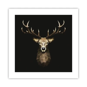 Poster - Cerb cubist - 40x40 cm