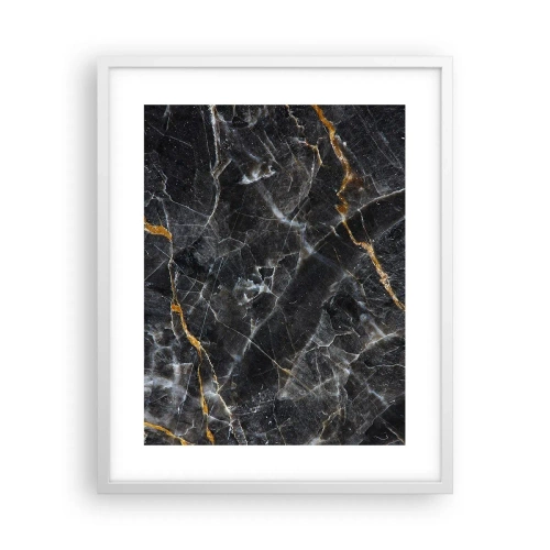 Poster în ramă albă - Viața interioară a unei pietre - 40x50 cm