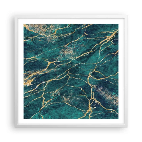 Poster în ramă albă - Filon de aur - 60x60 cm