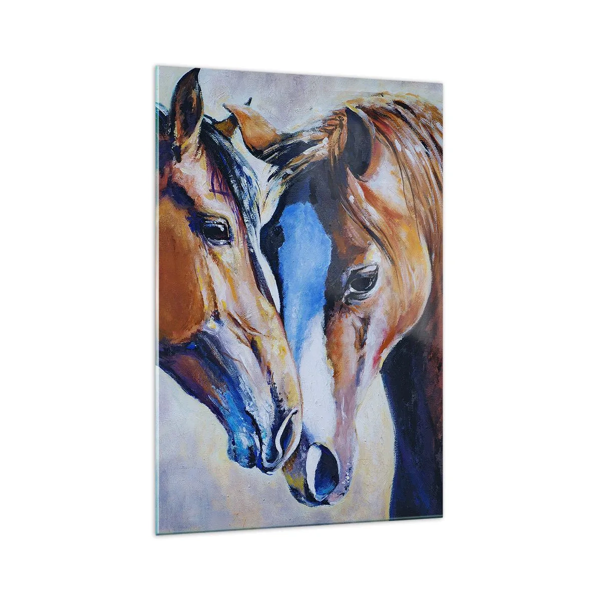Tablou pe sticlă - Două suflete apropiate - 70x100 cm