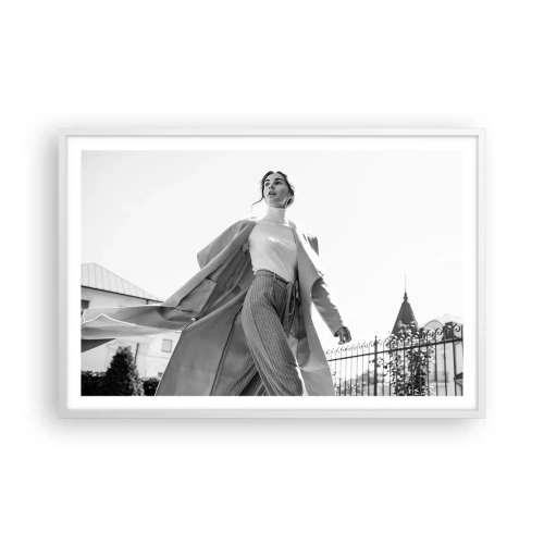 Poster în ramă albă - Vii cu mine? - 91x61 cm