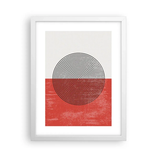 Poster în ramă albă - Direct la subiect - 30x40 cm