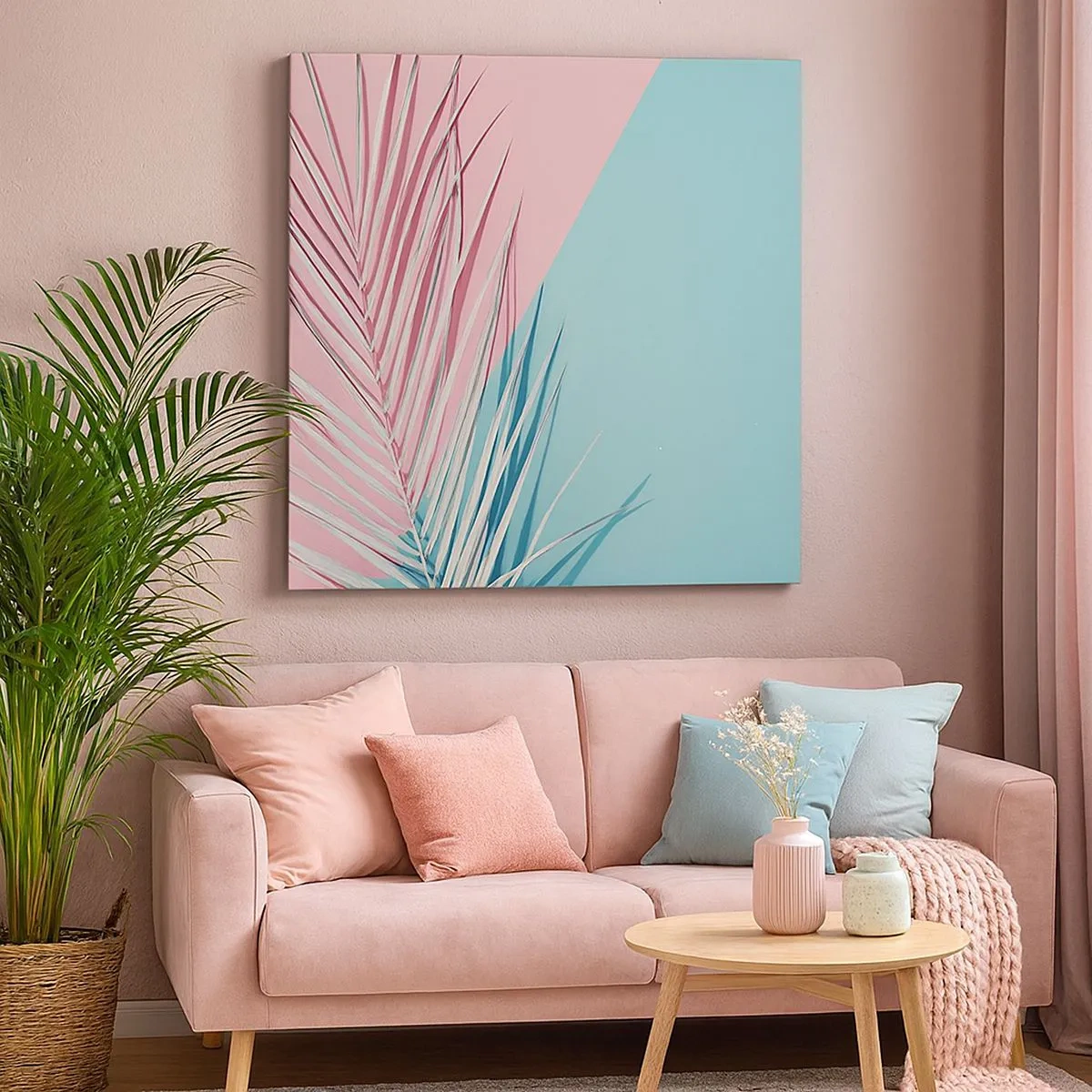 Tablou pe pânză - Impresie tropicală - 30x30 cm