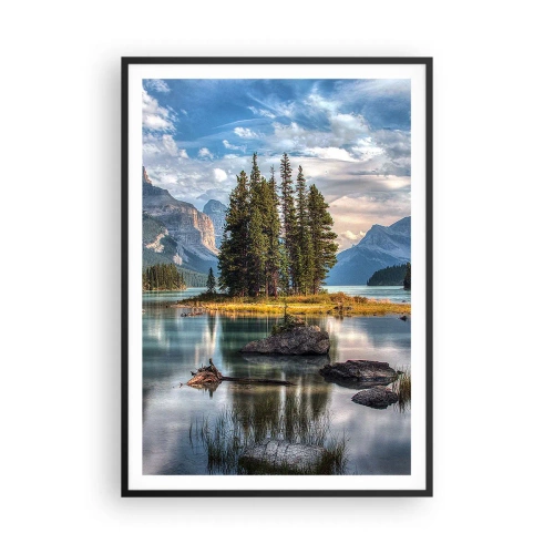 Poster în ramă neagră - La o apă mare și limpede… - 70x100 cm