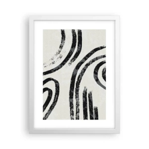 Poster în ramă albă - Pe jumătate oprit - 30x40 cm