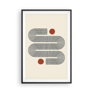 Poster în ramă neagră - De la început până la sfârșit - 61x91 cm