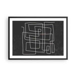 Poster în ramă neagră - Nu atât de simplu - 70x50 cm