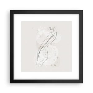 Poster în ramă neagră - Să rătăcești cu privirea - 30x30 cm