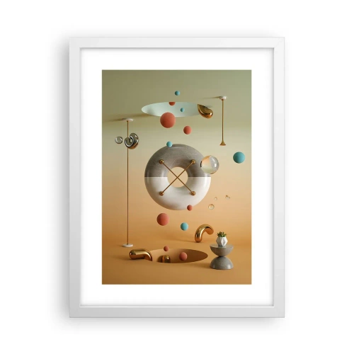 Poster în ramă albă - Orice se poate întâmpla - 30x40 cm