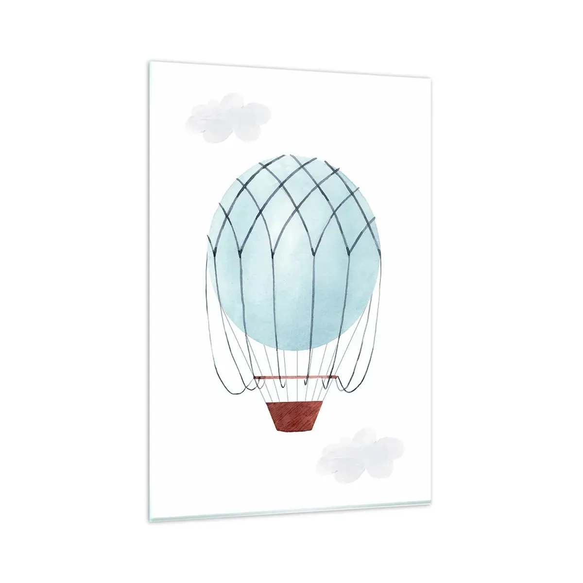 Tablou pe sticlă - Complet în nori - 80x120 cm