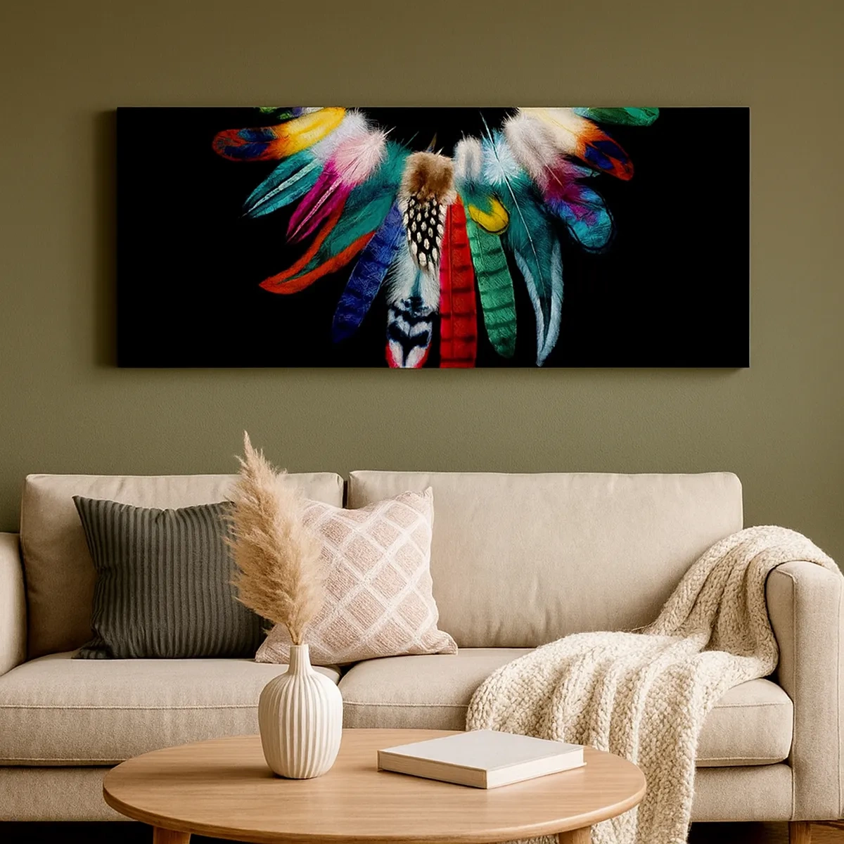 Tablou pe pânză - Colier indian - 30x30 cm