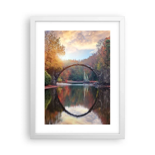 Poster în ramă albă - De cealaltă parte a oglinzii - 30x40 cm