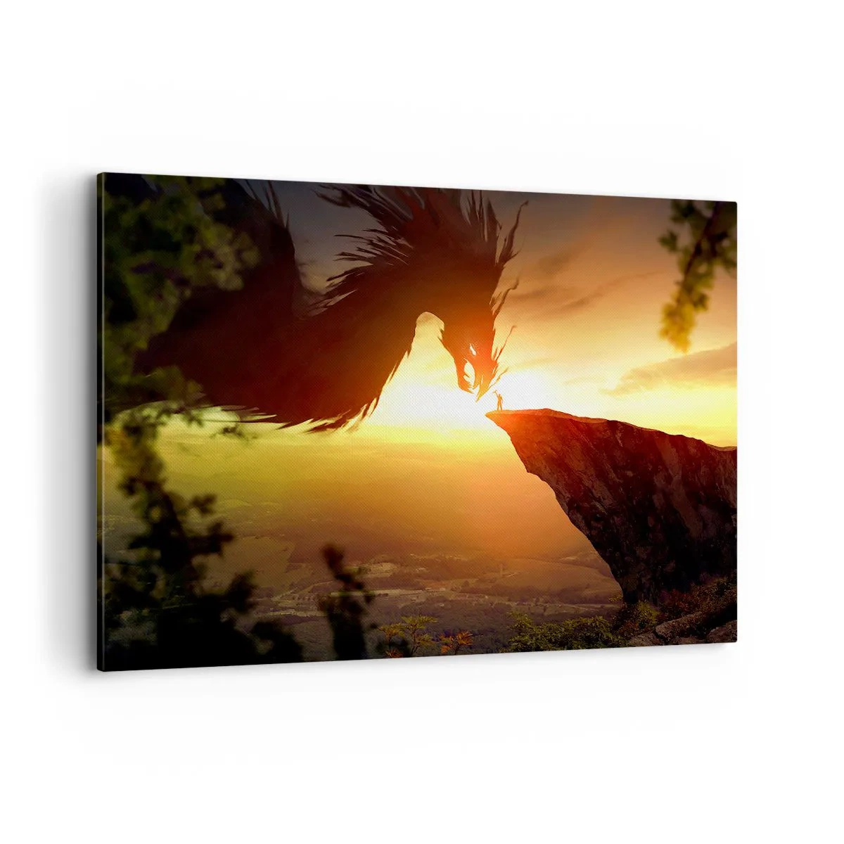 Tablou pe pânză - Vânător de dragoni - 100x70 cm