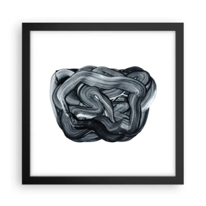 Poster în ramă neagră - Nu este atât de simplu - 30x30 cm