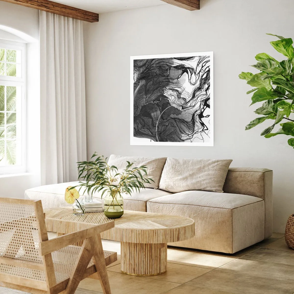 Poster - Încurcată în vise - 40x40 cm