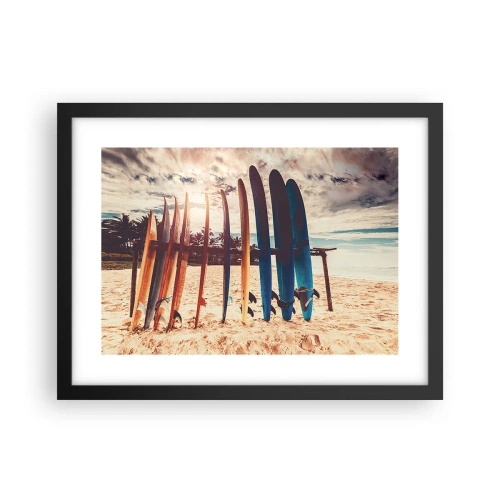 Poster în ramă neagră - Noapte bună, până mâine - 40x30 cm