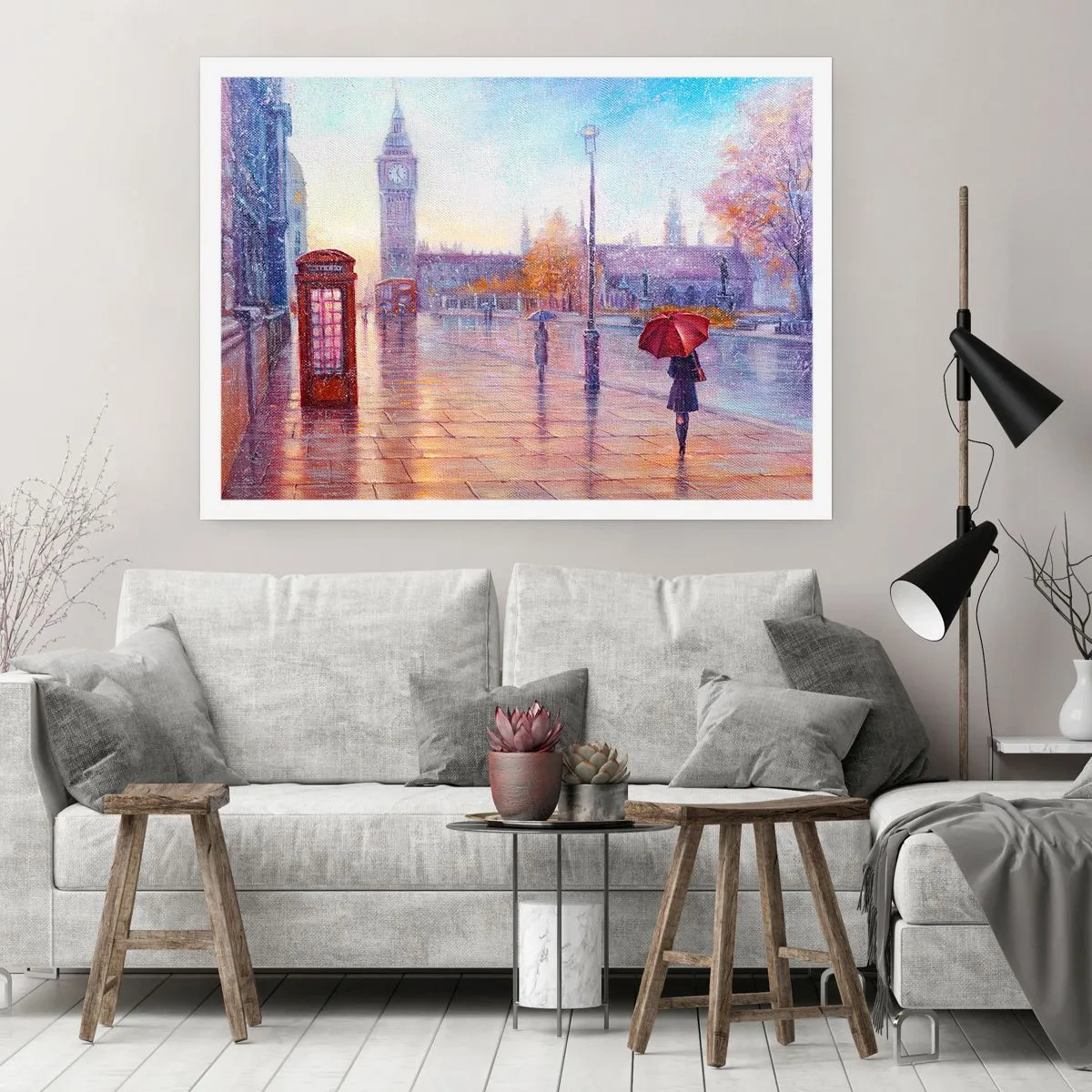 Poster - O zi de toamnă londoneză - 70x50 cm