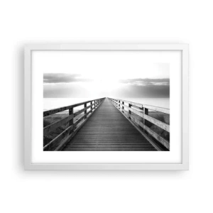 Poster în ramă albă - Departe, departe... - 40x30 cm