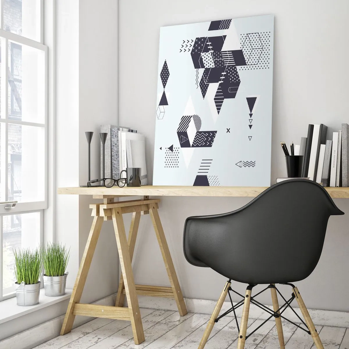 Tablou pe sticlă - În sufletul matematicii - 50x70 cm